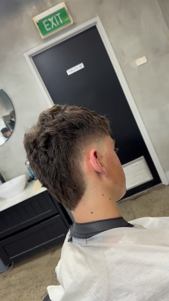 Burst Fade Mullet