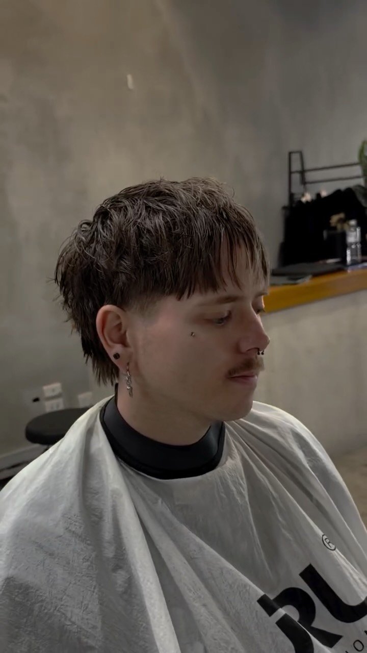 Burst Fade Mullet