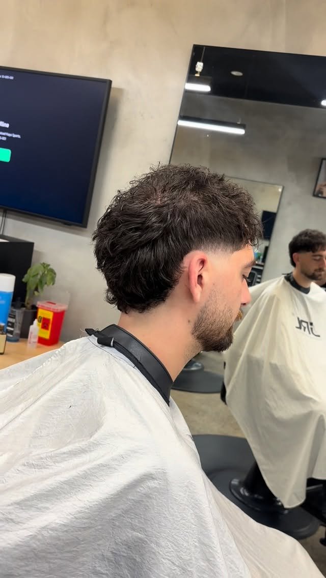 Burst Fade Mullet