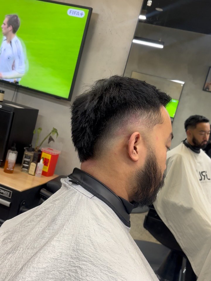 Burst Fade Mullet