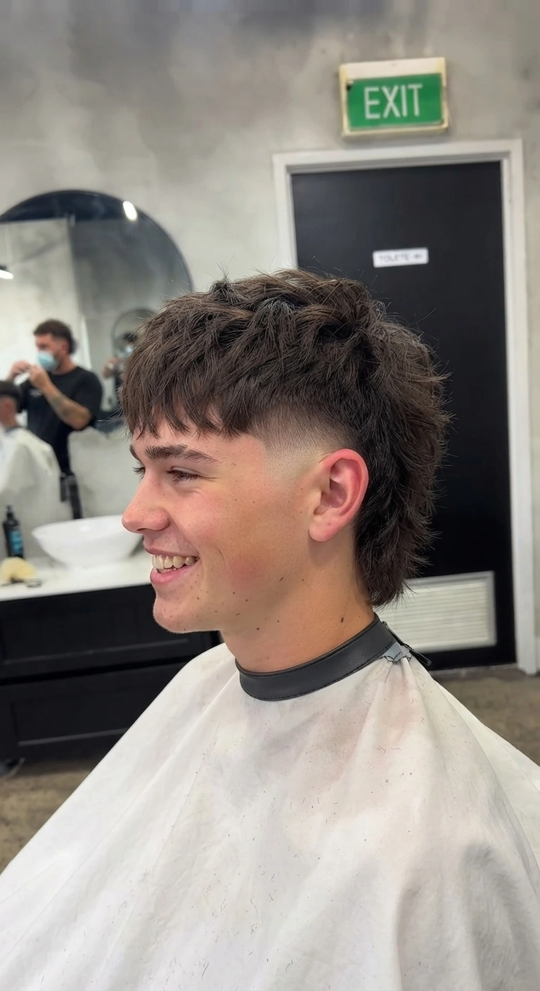 Taper Mullet (Curly)